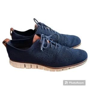 Cole Hann Men’s Blue Zerogrand Stitchlite Wingtip Oxford Shoes Size 10