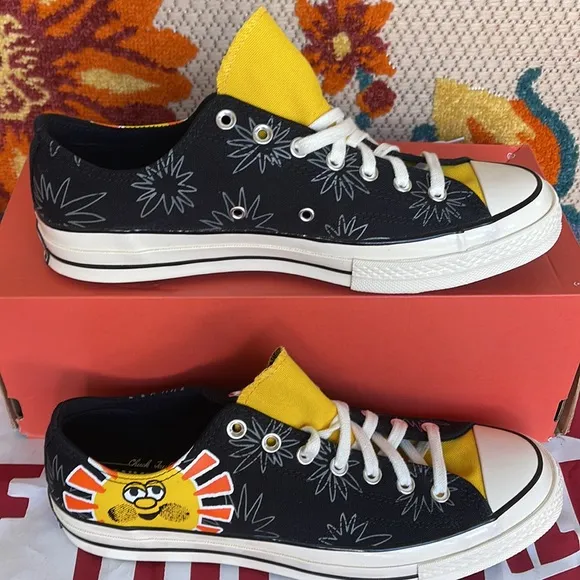 Converse 172825CCHUCK TAYLOR 70 OXBLACK/AMARILLO/BOLD MANDARINWMNS sneakers