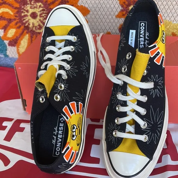 Converse 172825CCHUCK TAYLOR 70 OXBLACK/AMARILLO/BOLD MANDARINWMNS sneakers