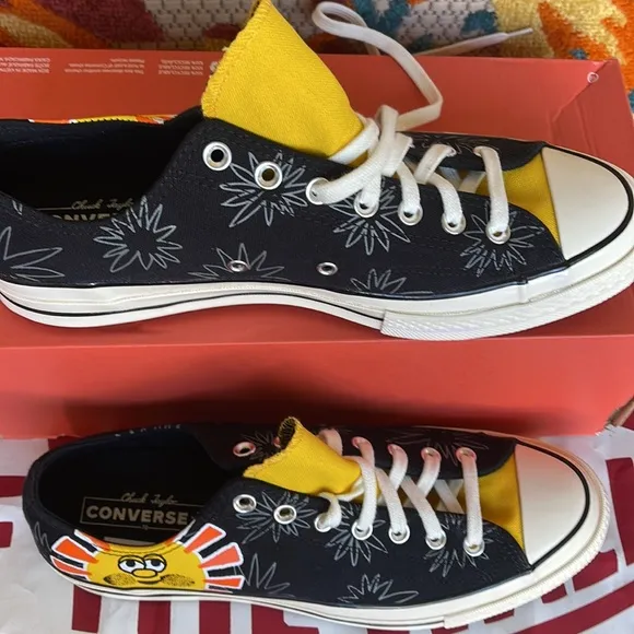 Converse 172825CCHUCK TAYLOR 70 OXBLACK/AMARILLO/BOLD MANDARINWMNS sneakers