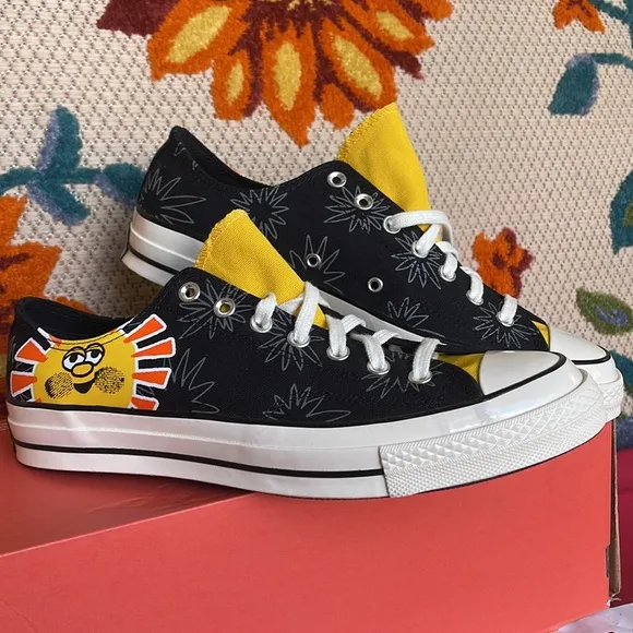 Converse 172825CCHUCK TAYLOR 70 OXBLACK/AMARILLO/BOLD MANDARINWMNS sneakers
