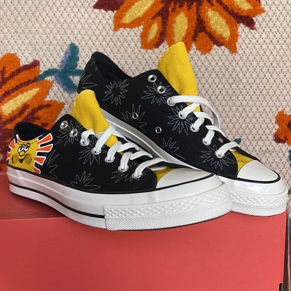 Converse 172825CCHUCK TAYLOR 70 OXBLACK/AMARILLO/BOLD MANDARINWMNS sneakers