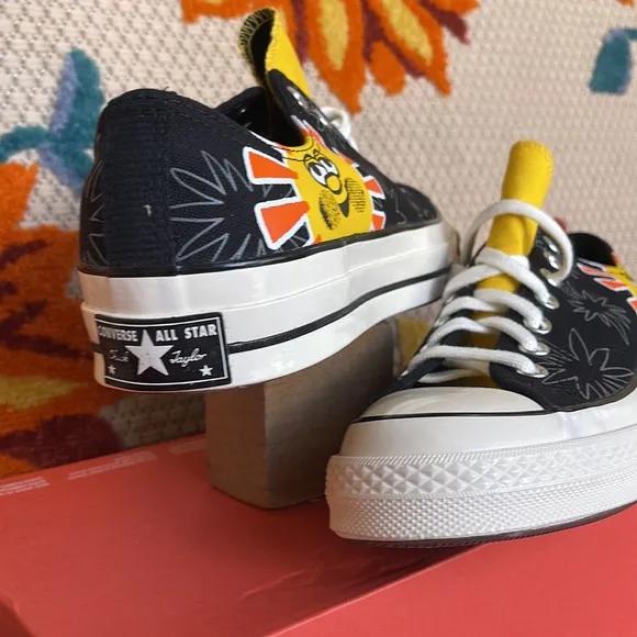Converse 172825CCHUCK TAYLOR 70 OXBLACK/AMARILLO/BOLD MANDARINWMNS sneakers