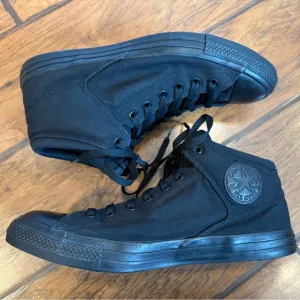 Converse All Star all black shoes sneakers men’s 12 women’s 14 high top lace up
