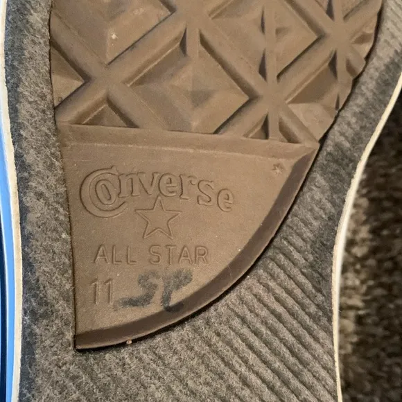 Converse All Star Low Top Gray Shoes Men’s 11, Women’s 13