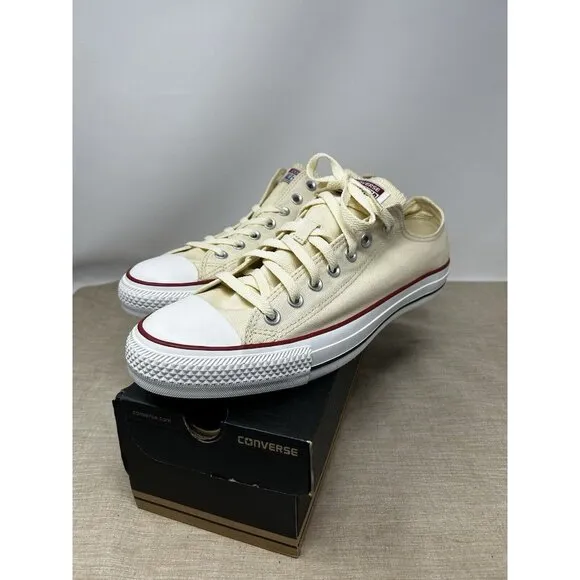 Converse All Star Low Top  X9165 Natural White Unbleached Shoes Men’s Size 11.5