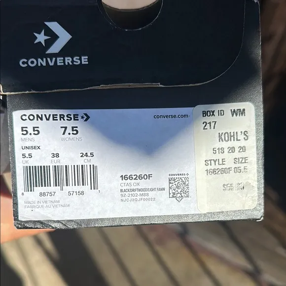 Converse Black and White Sneakers with Classic Design