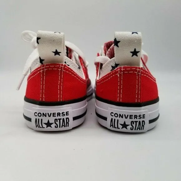 Converse Boys CTAS Double Upper OX Red Shoes Sz 12