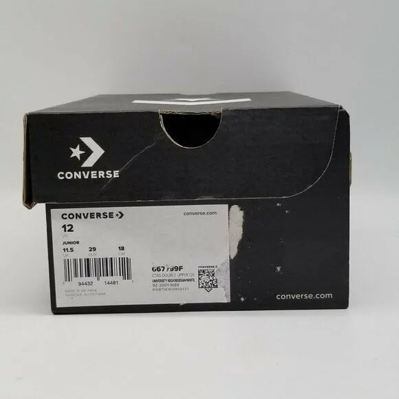 Converse Boys CTAS Double Upper OX Red Shoes Sz 12