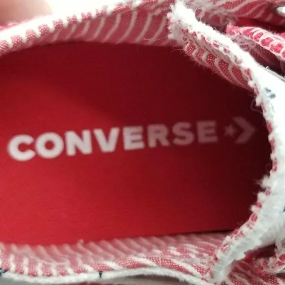 Converse Boys CTAS Double Upper OX Red Shoes Sz 12
