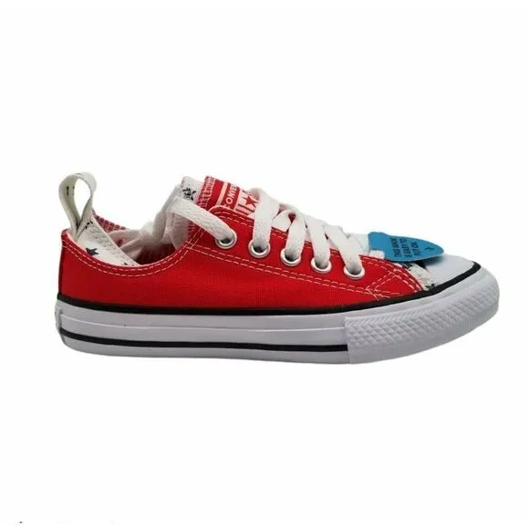 Converse Boys CTAS Double Upper OX Red Shoes Sz 12