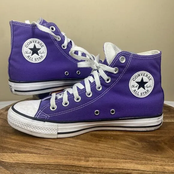 Converse Chuck Taylor All Star Electric Purple Womens Size 9.5 High Top Shoes
