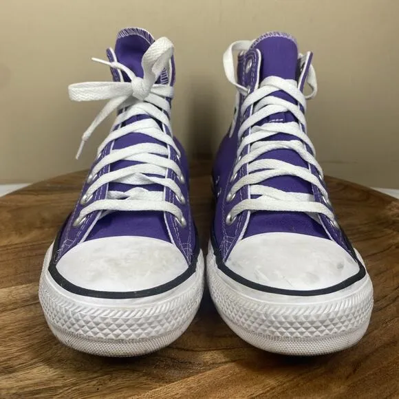 Converse Chuck Taylor All Star Electric Purple Womens Size 9.5 High Top Shoes