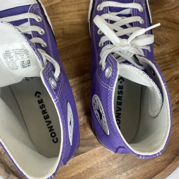 Converse Chuck Taylor All Star Electric Purple Womens Size 9.5 High Top Shoes
