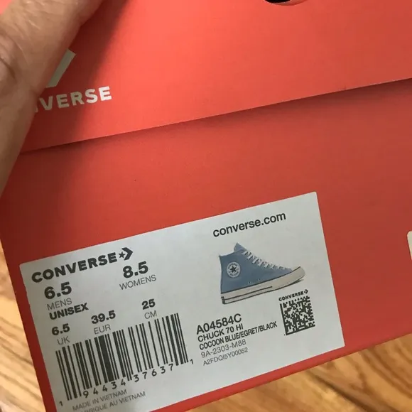 Converse Chuck Taylor Cocoon Blue Unisex NWT