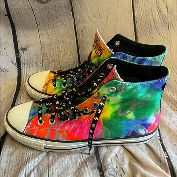 Converse Chuck Taylor Pro Hi Reflect Tie Dye Shoes Men's Size 9 Women’s 11