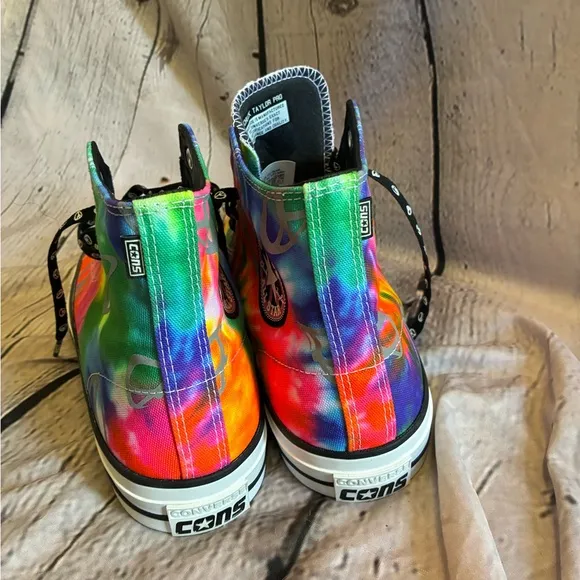 Converse Chuck Taylor Pro Hi Reflect Tie Dye Shoes Men's Size 9 Women’s 11