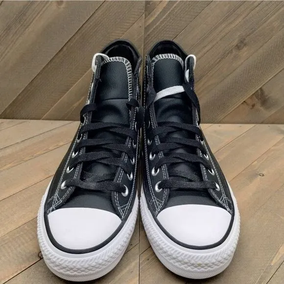 Converse Cons Chuck Taylor All‎ Star Hi Pro Leather Sneakers Mens Size 8.5 Black