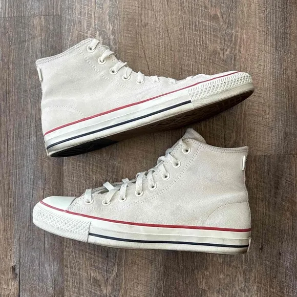 Converse Cons CTAS Pro Hi Suede Egret Gold White