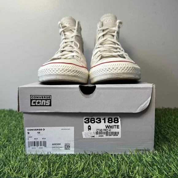 Converse Cons CTAS Pro Hi Suede Egret Gold White