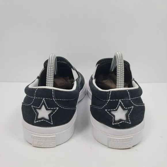Converse Cons One Star CC Pro Slip On Black White Shoes US Sz Men's 6 Wo's 7.5