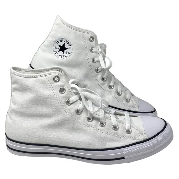 Converse Ctas High Top Shoes Skate Men Sneakers White Canvas Custom 152620C-WWW