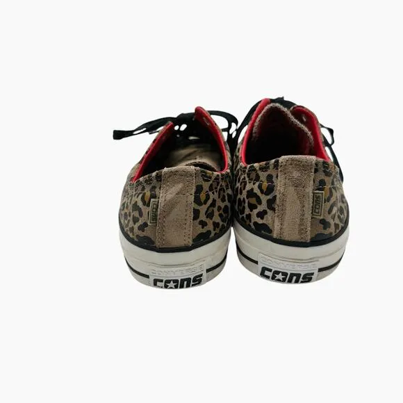 Converse CTAS Pro OX Shoes Khaki / Black / White Leopard Men’s 11 Women’s 13