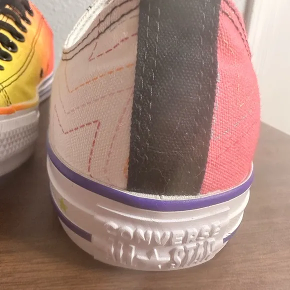 Converse custom made Pride shoes. Men’s size 9 / women’s 11.