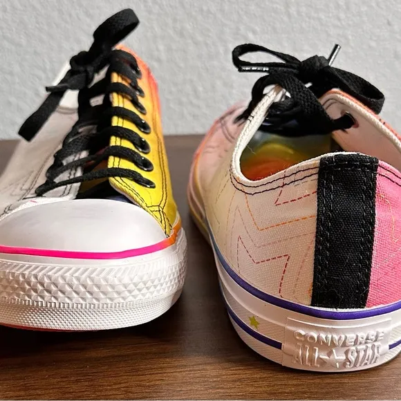 Converse custom made Pride shoes. Men’s size 9 / women’s 11.