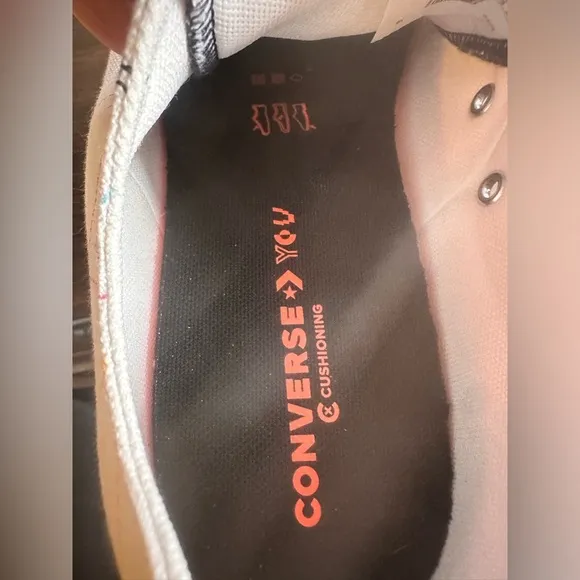 Converse custom made Pride shoes. Men’s size 9 / women’s 11.