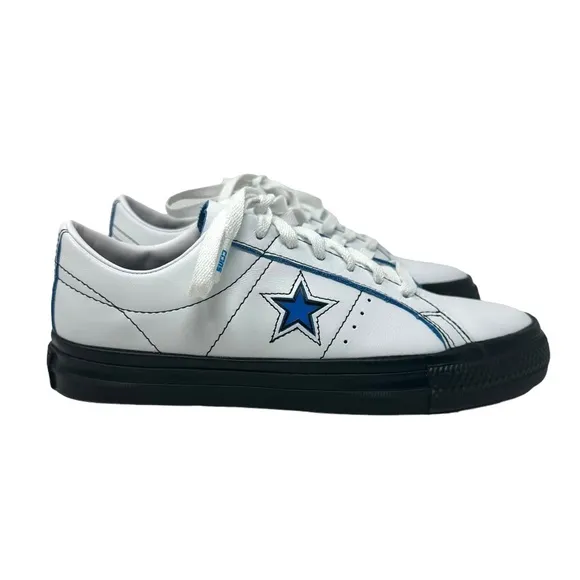 Converse One Star Pro Ox Low Sneakers Leather White Skate Shoes Women's A07308C