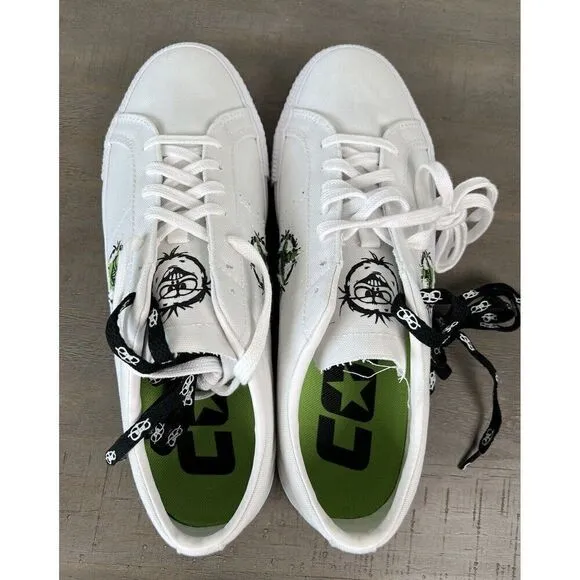 Converse One Star Pro Ox Monster Airbrush CONS White Shoes Men’s 10.5 A04142C