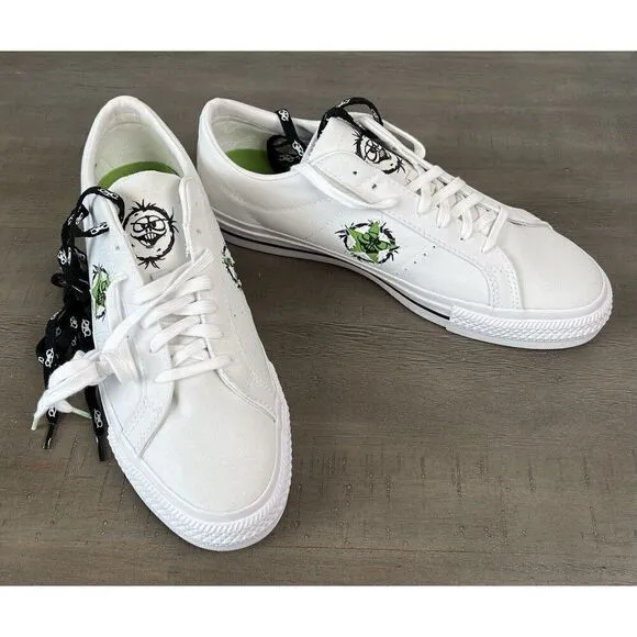 Converse One Star Pro Ox Monster Airbrush CONS White Shoes Men’s 10.5 A04142C