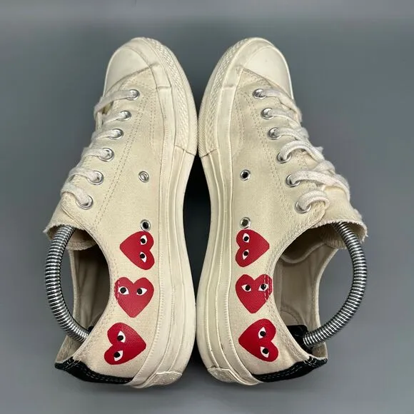 Converse Play Hearts Chuck Taylor 70 Womens 10 Mens 8 Low Lace Shoes Sneakers