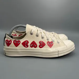 Converse Play Hearts Chuck Taylor 70 Womens 10 Mens 8 Low Lace Shoes Sneakers