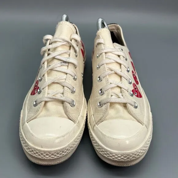 Converse Play Hearts Chuck Taylor 70 Womens 10 Mens 8 Low Lace Shoes Sneakers