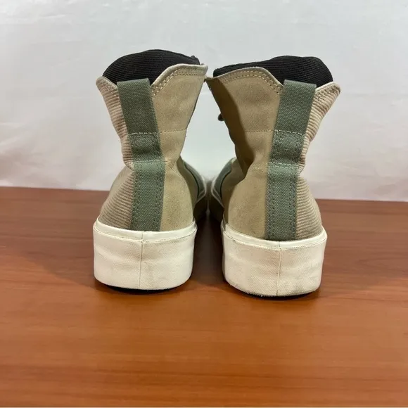 Converse SkidGrip Hi Unisex Shoes Jungle Cloth Safari Green Tan Size 9 or 10.5
