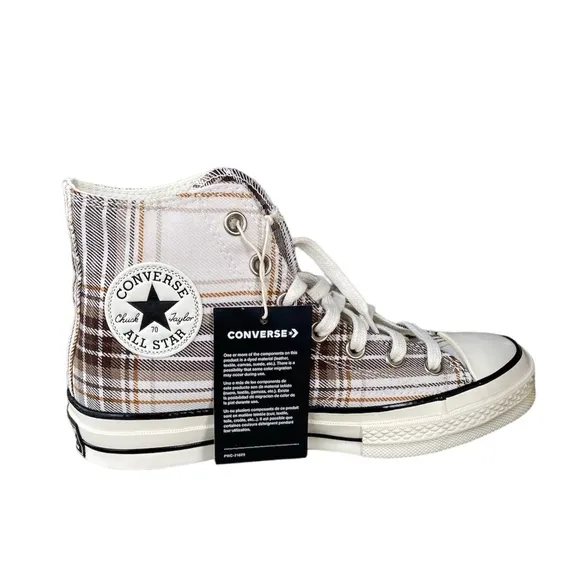 Converse Unisex Chuck 70 Tartan shoes size Men’s 6/Women’s 8
