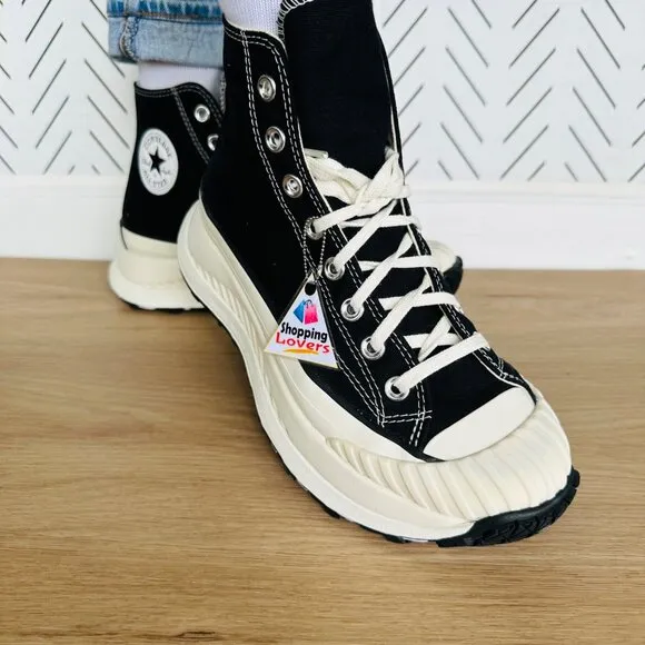 🤩Converse Women Shoes Sz 9 Chuck Taylor All Star Hi Sneakers Black A03277C New