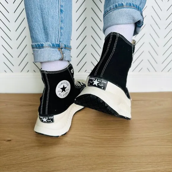 🤩Converse Women Shoes Sz 9 Chuck Taylor All Star Hi Sneakers Black A03277C New
