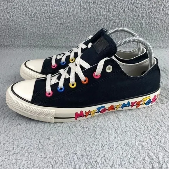 Converse shoes chuck Taylor All Star Ox My Story Sneakers‎ Mens 9.5 Black Unisex