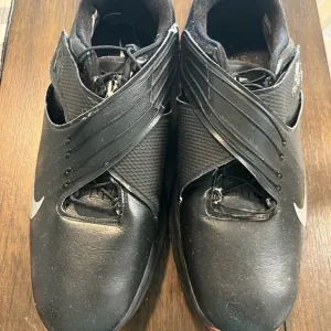 COPY - Nike TW 2017 Tiger Woods Black &amp; Metallic Silver Golf Shoes Size 9 1/2
