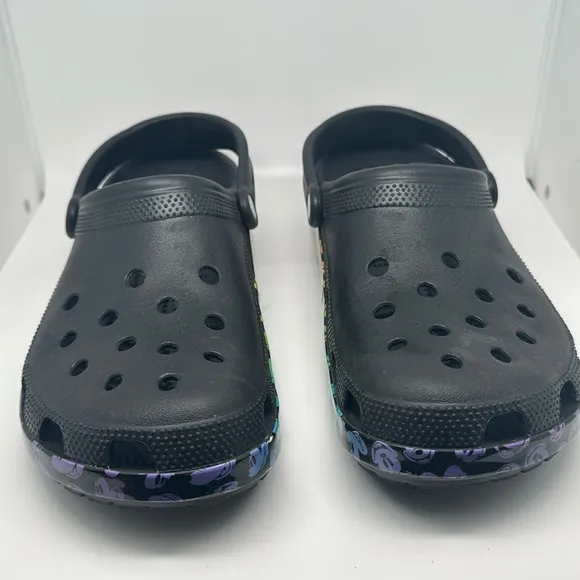 Crocs Classic Disney Rainbow Pride Celebration Mickey Unisex Black Multi Size 11