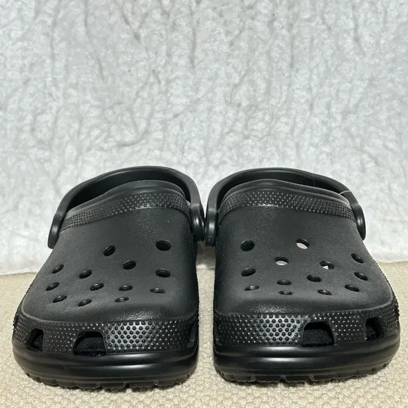 Crocs Heelys Unisex Black Iconic Classic SlipOns Sandal Shoes Wheels SZ M &amp; W 8