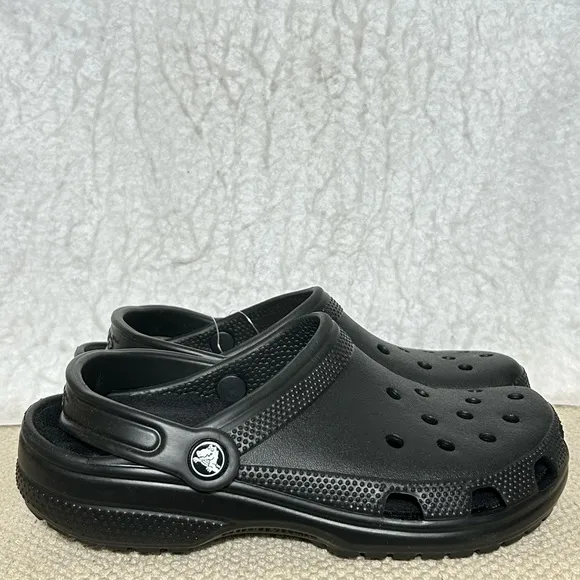 Crocs Heelys Unisex Black Iconic Classic SlipOns Sandal Shoes Wheels SZ M &amp; W 8