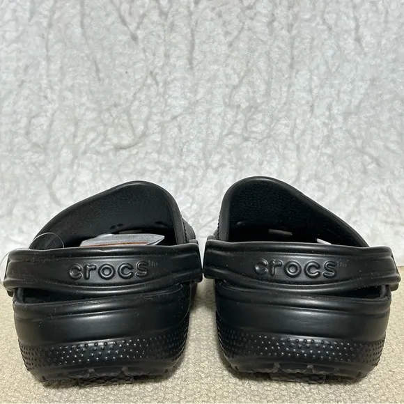 Crocs Heelys Unisex Black Iconic Classic SlipOns Sandal Shoes Wheels SZ M &amp; W 8