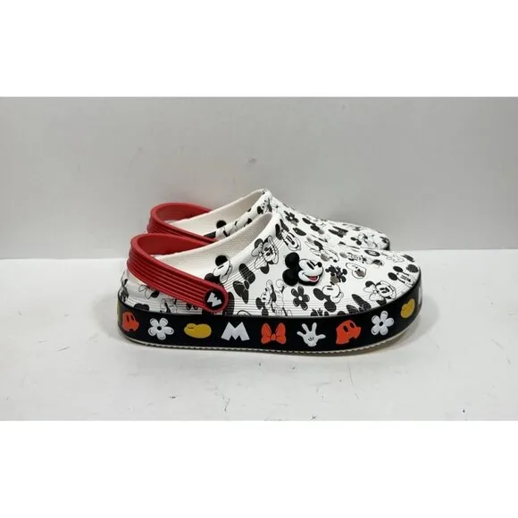 Crocs Off Court Clog Mickey Mouse Disney Women’s Size 7 Shoes White Shoes