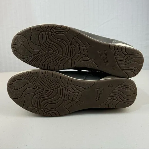 Dansko Onyx Slate Milled Nubuck Leather Sneakers Women’s Size 10 EUR 41