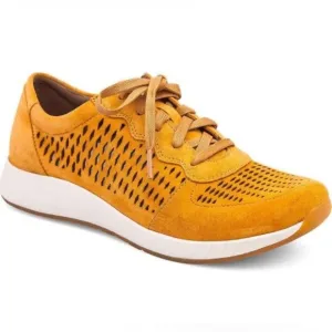 Dansko suede perforated mustard tennis shoes