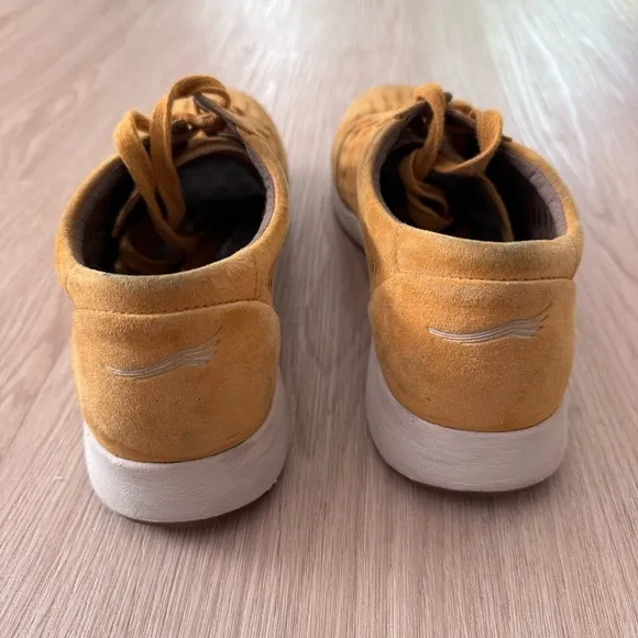 Dansko suede perforated mustard tennis shoes